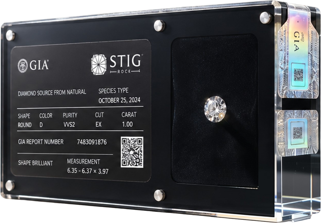STIG ROCK Produktbox mit Diamant